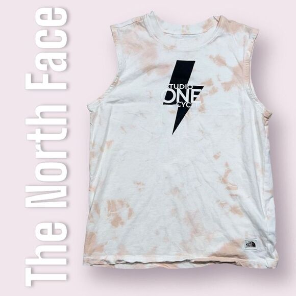 The North Face Tie Dyed Tank Top “Studio One Cycle” Screenprint, Women’s X-Small - Picture 1 of 11